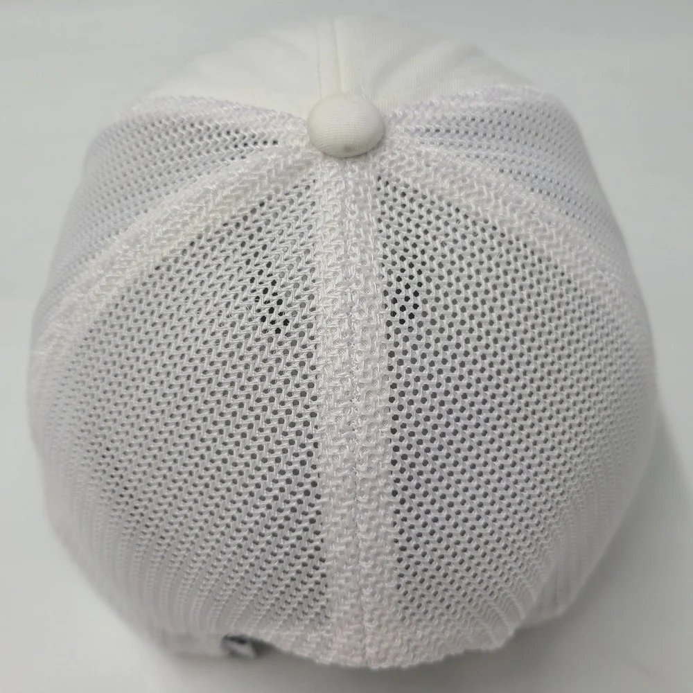 Travis Mathew Hat Snapback Trucker Mesh White Blue California Golf Palm Tree Men